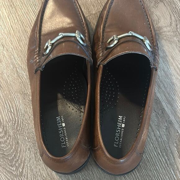 Florsheim Tuscany Moc Toe Bit Loafers Brown Size 9 Business Casual - Picture 5 of 7